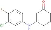 3-[(3-Chloro-4-fluorophenyl)amino]cyclohex-2-en-1-one