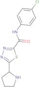 N-(4-Chlorophenyl)-5-pyrrolidin-2-yl-1,3,4-thiadiazole-2-carboxamide