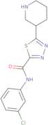 N-(3-Chlorophenyl)-5-piperidin-3-yl-1,3,4-thiadiazole-2-carboxamide