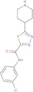 N-(3-Chlorophenyl)-5-piperidin-4-yl-1,3,4-thiadiazole-2-carboxamide