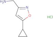 [(5-Cyclopropylisoxazol-3-yl)methyl]amine hydrochloride