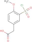 [3-(Chlorosulfonyl)-4-methoxyphenyl]acetic acid