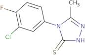 4-(3-Chloro-4-fluorophenyl)-5-methyl-4H-1,2,4-triazole-3-thiol