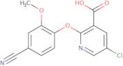 5-Chloro-2-(4-cyano-2-methoxyphenoxy)nicotinic acid