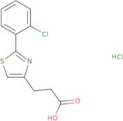 3-[2-(2-Chlorophenyl)-1,3-thiazol-4-yl]propanoic acid hydrochloride