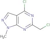 4-Chloro-6-(chloromethyl)-1-methyl-1H-pyrazolo[3,4-d]pyrimidine