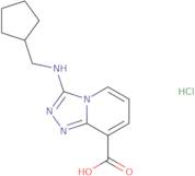 3-[(Cyclopentylmethyl)amino][1,2,4]triazolo[4,3-a]pyridine-8-carboxylic acid hydrochloride