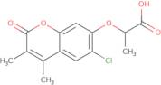 2-[(6-Chloro-3,4-dimethyl-2-oxo-2H-chromen-7-yl)oxy]propanoic acid