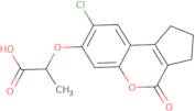 2-[(8-Chloro-4-oxo-1,2,3,4-tetrahydrocyclopenta[c]chromen-7-yl)oxy]propanoic acid