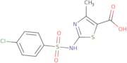 2-{[(4-Chlorophenyl)sulfonyl]amino}-4-methyl-1,3-thiazole-5-carboxylic acid