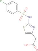 (2-{[(4-Chlorophenyl)sulfonyl]amino}-1,3-thiazol-4-yl)acetic acid