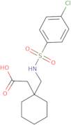 [1-({[(4-Chlorophenyl)sulfonyl]amino}methyl)cyclohexyl]acetic acid