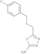 5-{[(4-Chlorobenzyl)thio]methyl}-1,3,4-thiadiazol-2-amine