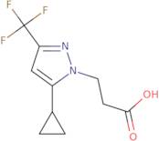 3-[5-Cyclopropyl-3-(trifluoromethyl)-1H-pyrazol-1-yl]propanoic acid