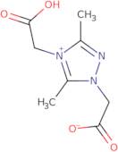 [4-(Carboxymethyl)-3,5-dimethyl-1H-1,2,4-triazol-4-ium-1-yl]acetate