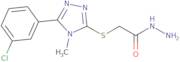 2-{[5-(3-Chlorophenyl)-4-methyl-4H-1,2,4-triazol-3-yl]thio}acetohydrazide