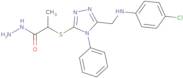 2-[(5-{[(4-Chlorophenyl)amino]methyl}-4-phenyl-4H-1,2,4-triazol-3-yl)thio]propanohydrazide