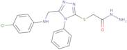 2-[(5-{[(4-Chlorophenyl)amino]methyl}-4-phenyl-4H-1,2,4-triazol-3-yl)thio]acetohydrazide