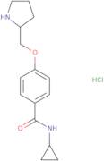 N-Cyclopropyl-4-(pyrrolidin-2-ylmethoxy)benzamide hydrochloride