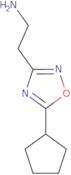 [2-(5-Cyclopentyl-1,2,4-oxadiazol-3-yl)ethyl]amine hydrochloride