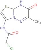 2-Chloro-N-(6-methyl-7-oxo-8,8a-dihydro-7H-[1,3]thiazolo[3,2-b][1,2,4]triazin-3-yl)acetamide