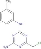 6-(Chloromethyl)-N-(3-methylphenyl)-1,3,5-triazine-2,4-diamine