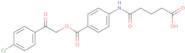 5-[(4-{[2-(4-Chlorophenyl)-2-oxoethoxy]carbonyl}phenyl)amino]-5-oxopentanoic acid