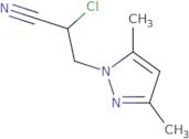 2-Chloro-3-(3,5-dimethyl-1H-pyrazol-1-yl)propanenitrile