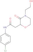 N-(4-Chlorophenyl)-2-[4-(2-hydroxyethyl)-3-oxomorpholin-2-yl]acetamide