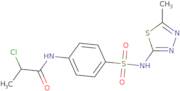 2-Chloro-N-(4-{[(5-methyl-1,3,4-thiadiazol-2-yl)amino]sulfonyl}phenyl)propanamide