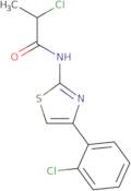 2-Chloro-N-[4-(2-chlorophenyl)-1,3-thiazol-2-yl]propanamide