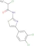 2-Chloro-N-[4-(3,4-dichlorophenyl)-1,3-thiazol-2-yl]propanamide