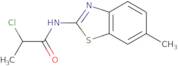 2-Chloro-N-(6-methyl-1,3-benzothiazol-2-yl)propanamide