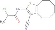 2-Chloro-N-(3-cyano-4,5,6,7,8,9-hexahydrocycloocta[b]thien-2-yl)propanamide