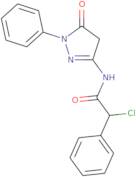 2-Chloro-N-(5-oxo-1-phenyl-4,5-dihydro-1H-pyrazol-3-yl)-2-phenylacetamide