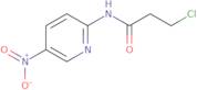 3-Chloro-N-(5-nitropyridin-2-yl)propanamide