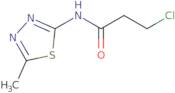 3-Chloro-N-(5-methyl-1,3,4-thiadiazol-2-yl)propanamide