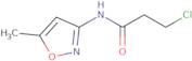 3-Chloro-N-(5-methylisoxazol-3-yl)propanamide