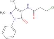 3-Chloro-N-(1,5-dimethyl-3-oxo-2-phenyl-2,3-dihydro-1H-pyrazol-4-yl)propanamide