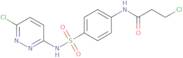 3-Chloro-N-(4-{[(6-chloropyridazin-3-yl)amino]sulfonyl}phenyl)propanamide