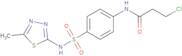 3-Chloro-N-(4-{[(5-methyl-1,3,4-thiadiazol-2-yl)amino]sulfonyl}phenyl)propanamide