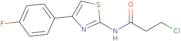 3-Chloro-N-[4-(4-fluorophenyl)-1,3-thiazol-2-yl]propanamide