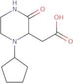 (1-Cyclopentyl-3-oxopiperazin-2-yl)acetic acid