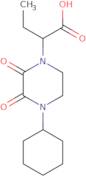 2-(4-Cyclohexyl-2,3-dioxopiperazin-1-yl)butanoic acid