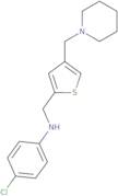 (4-Chlorophenyl){[4-(piperidin-1-ylmethyl)-2-thienyl]methyl}amine