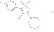 1-[5-(4-Chlorophenyl)-4-methyl-1,1-dioxidoisothiazol-3-yl]-1,4-diazepane hydrochloride