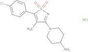 1-[5-(4-Chlorophenyl)-4-methyl-1,1-dioxidoisothiazol-3-yl]piperidin-4-amine hydrochloride