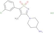 1-[5-(3-Chlorophenyl)-4-methyl-1,1-dioxidoisothiazol-3-yl]piperidin-4-amine hydrochloride