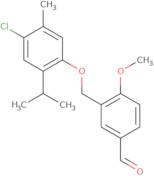 3-[(4-Chloro-2-isopropyl-5-methylphenoxy)methyl]-4-methoxybenzaldehyde