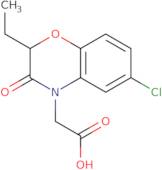 (6-Chloro-2-ethyl-3-oxo-2,3-dihydro-4H-1,4-benzoxazin-4-yl)acetic acid